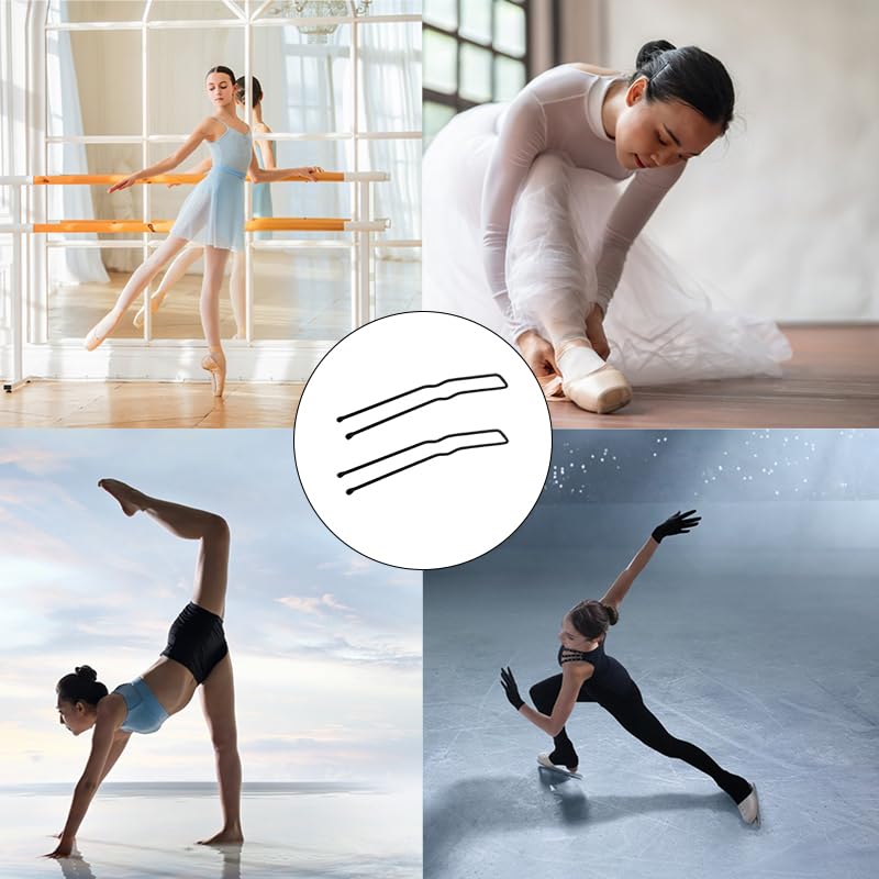 36 Pieces U Shaped Hair Pins Metal Bobby Ballet Styling Pins for Women Girls Salon Thick Thin Long Curly Hair Forks(Brown) - Image 4