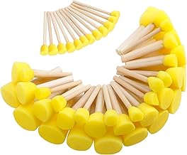 24Pieces Paint sponges for Kids Assorted Size Round Sponge Brushes for Painting Foam Brushes for Painting Paint Tools for Kids