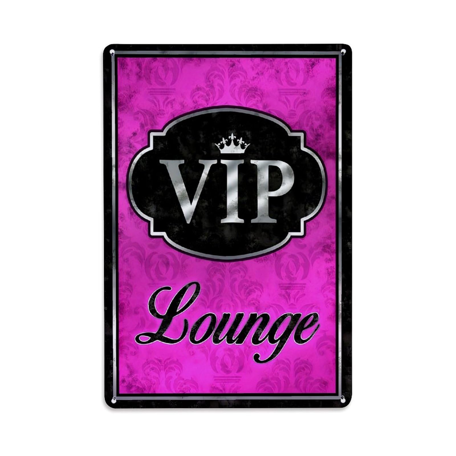 Jdyaojiesheng Vintage Pink Damask Background Pattern Tin Sign Retro Metal Wall Decor Metal Poster, Home Bar Garage Farmhouse Cafe Wall Art Decoration 8X12inches
