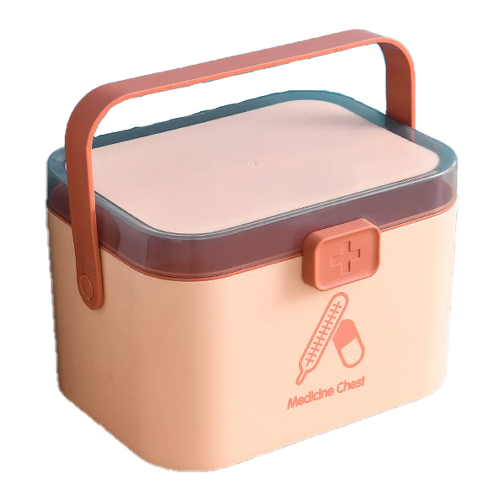Botiquín de Primeros Auxilios Familiar, botiquín portátil, botiquín, botiquín Familiar, botiquín de múltiples Capas de plástico, portátil, Duradero con asa, for el hogar, Viajes, Trabajo