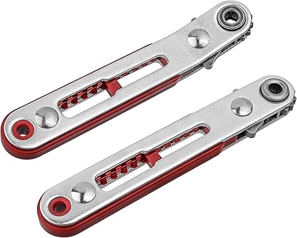 Bestgle 2pcs Mini Ratchet Wrench Set, 1/4