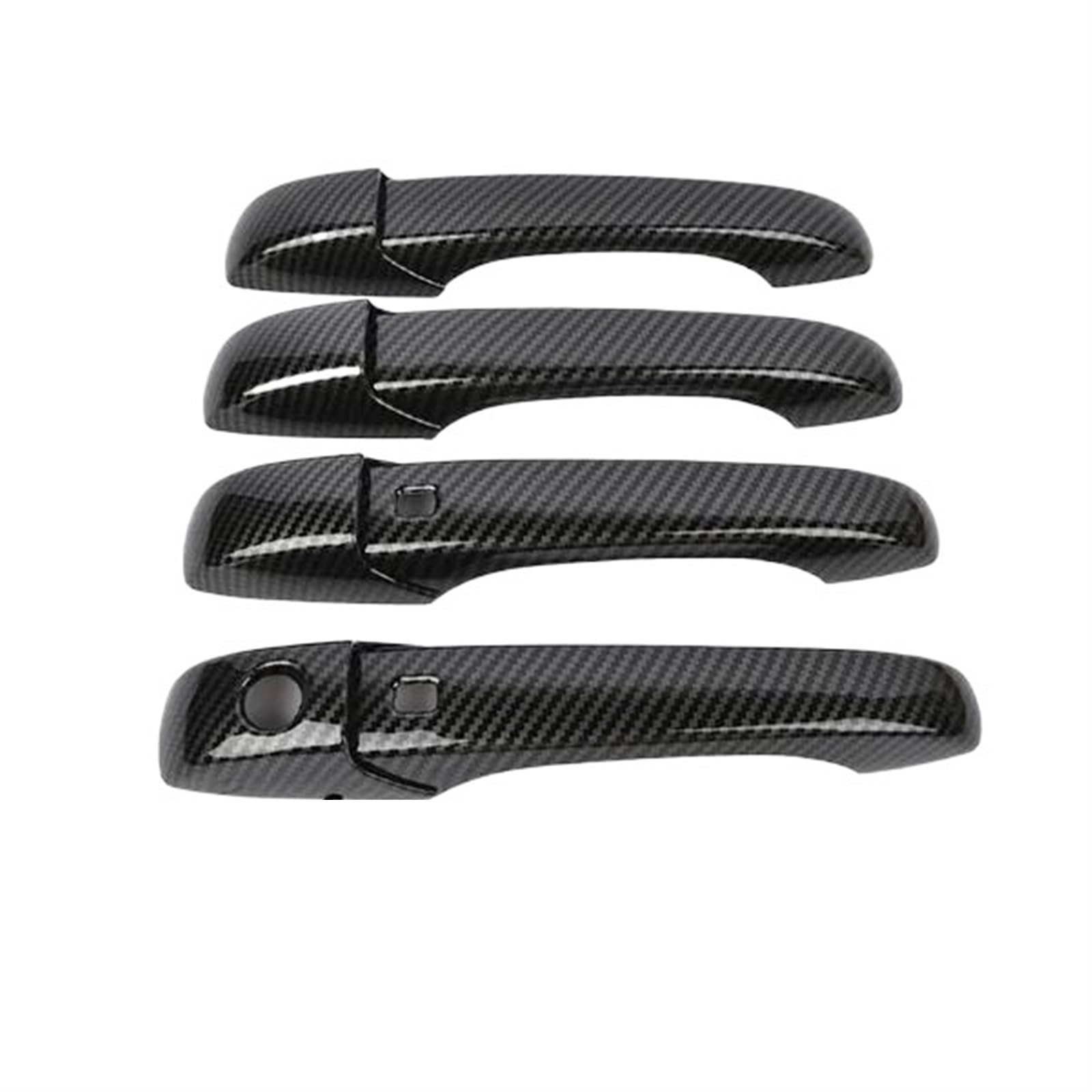 Lzbzhb 4Handle 2 Buttons Car Exterior Outsidedoor Handle For Chrysler For Town For Country For Voyager 2008~2016 Car Exterior Styling Accessories Stickers Carbon Fiber For Smart Door Handle Cover(4Handle 2 Buttons)