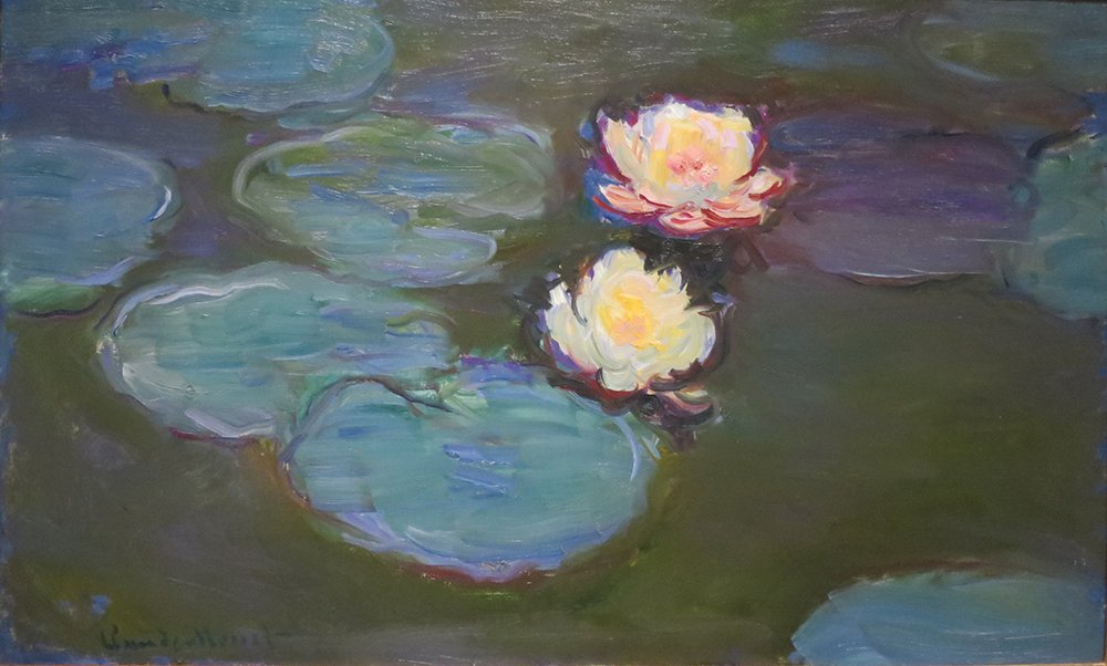 Monet Nympheas tableau Monet impression d'art Medium encadré