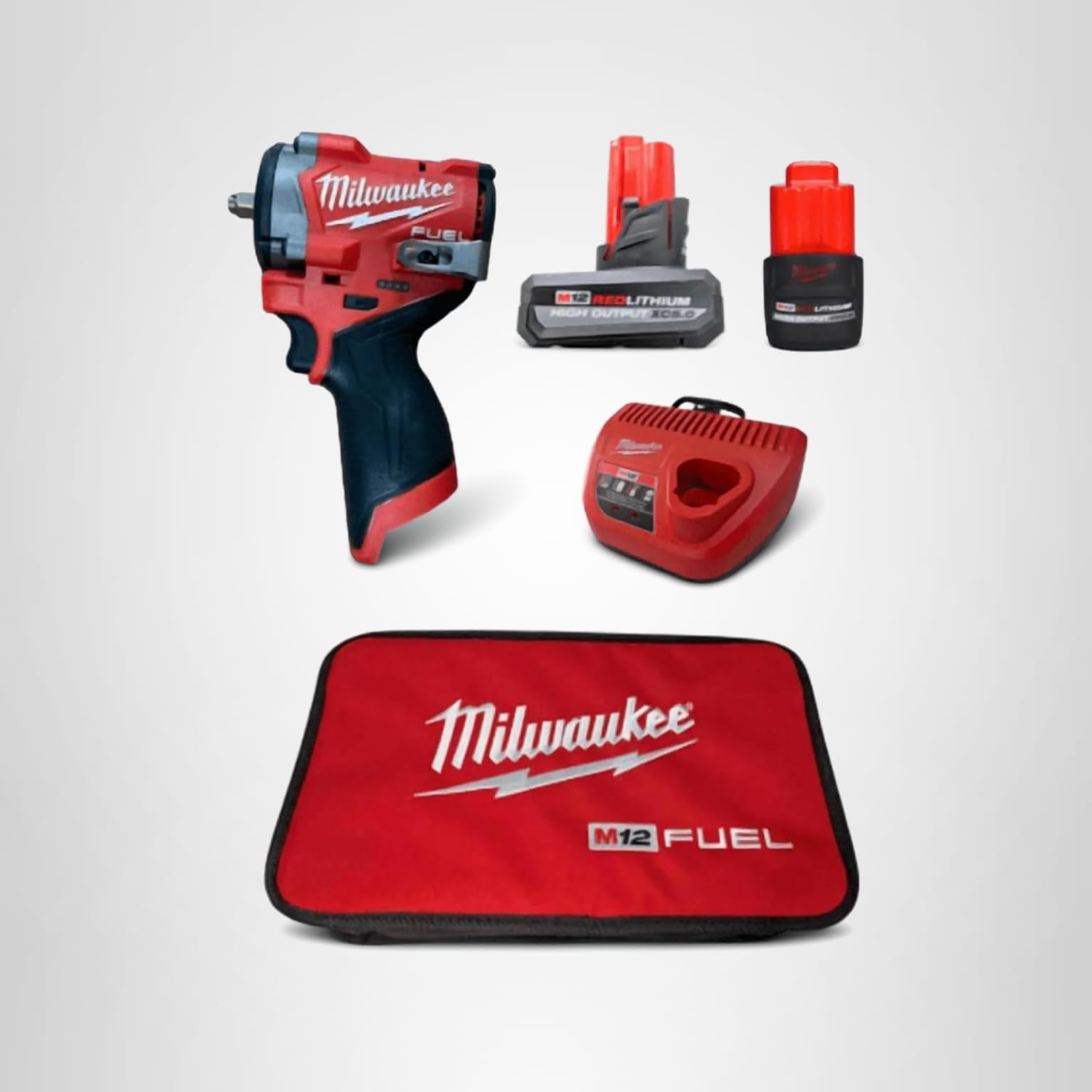 Milwaukee Electric - M12 FUELTRADE Stubby 3/8 Impact Wrench KIT