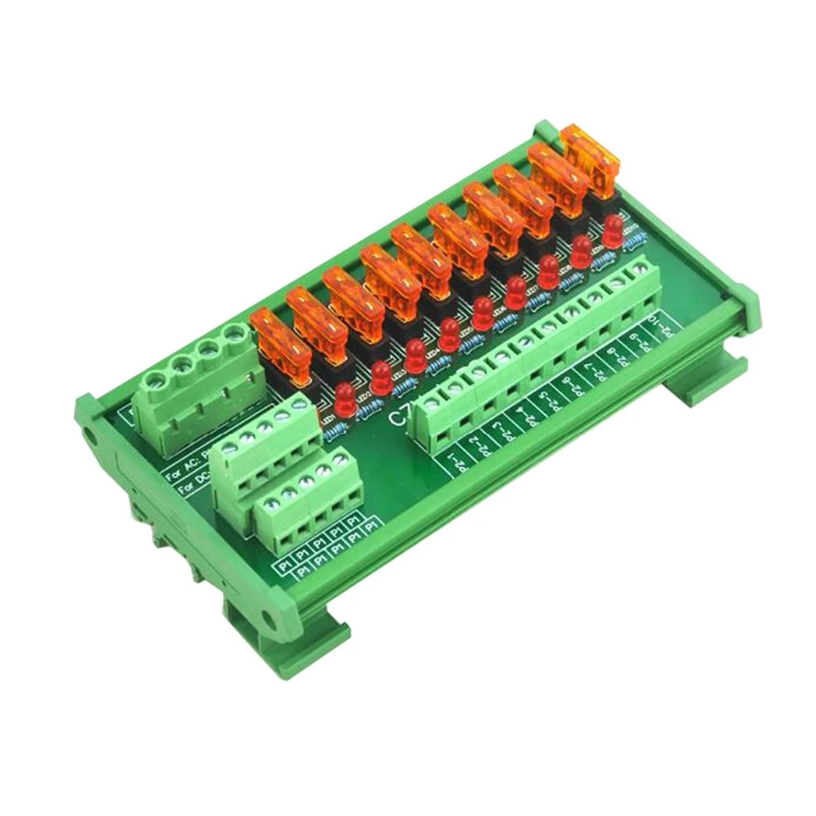 Placa de módulo de fusibles para proteger automatizaciones y tableros de 5V a 32V 7