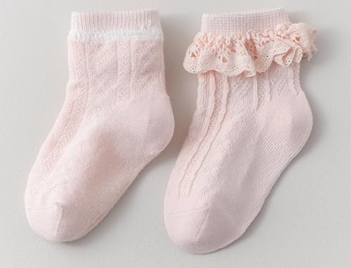 Miniatura 5 de Calcetines de encaje con volantes para recién nacidos, para niñas pequeñas