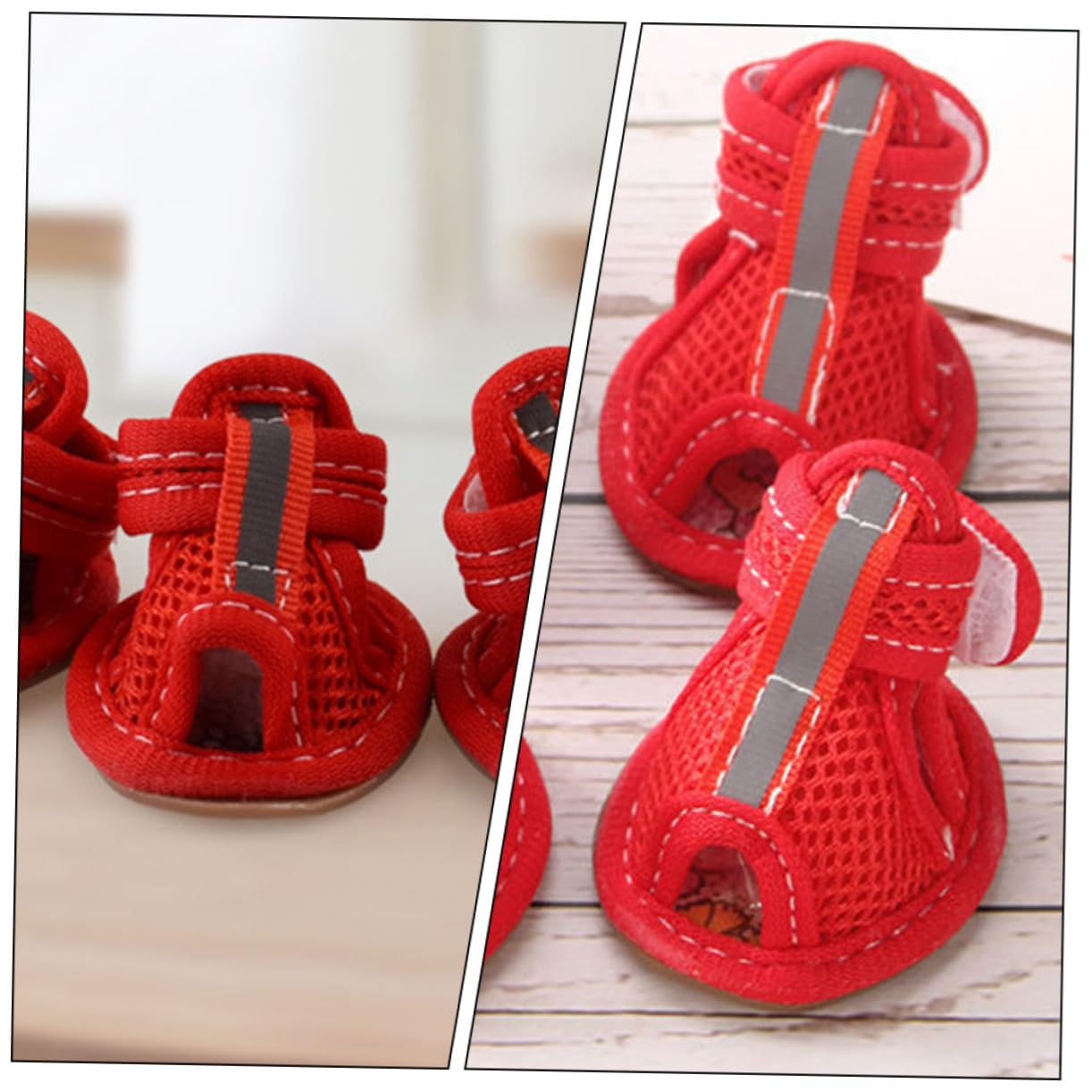 HANABASS 16stücke Atmungsaktive Hundeschuhe Für Kleine Haustiere rutschfeste Bequeme Pfotenschutzschuhe Für Outdoor-aktivitäten Für Hunde Und Katzen Zufälliges Design Innensohle