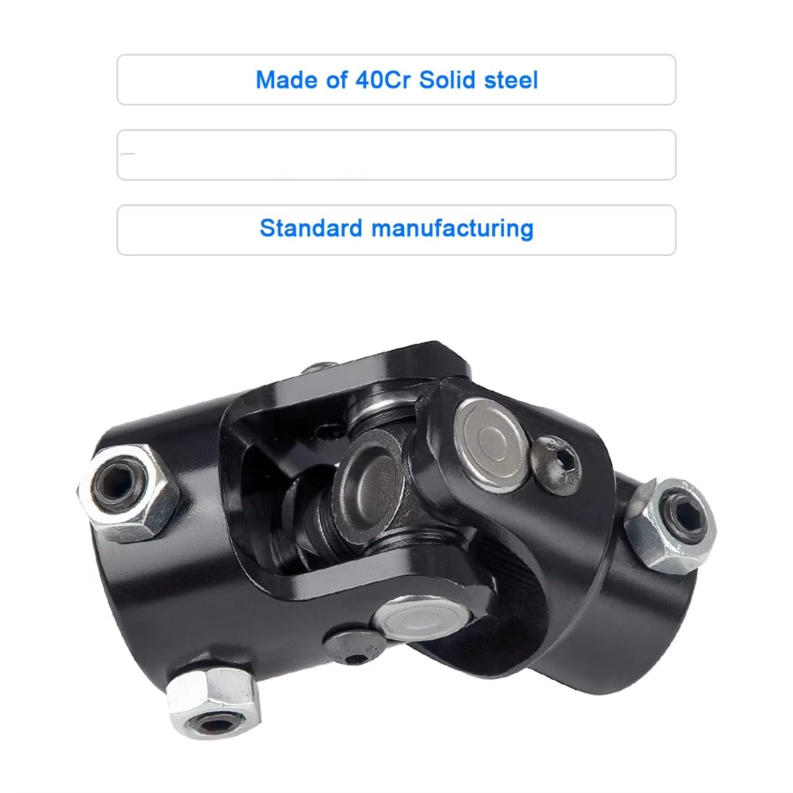 ALBERO TRASMISSIONE CARDANICO 3/4" DD X 3/4"-36 Albero Giunto A U Singolo Dello Sterzo Universale Lunghezza Totale 83 Mm (3-1/4") Accessori Auto