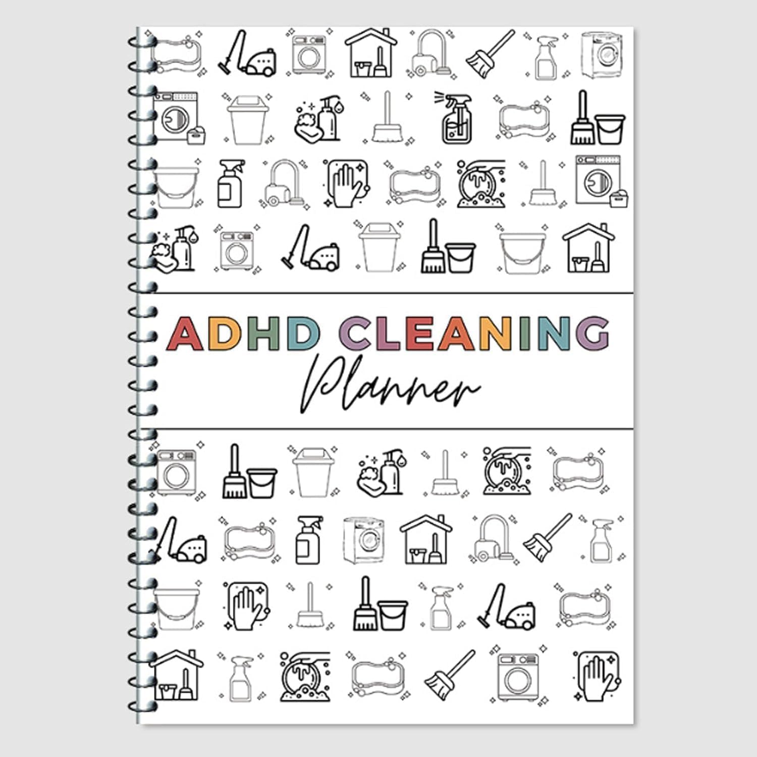 Adhd Cleaning Plan Schedule,Cleaning Organizing Planner Notbook, Daily Weekly Monthly Checklist for Home Custom Adjustable Clean Up Household Chores Sheet