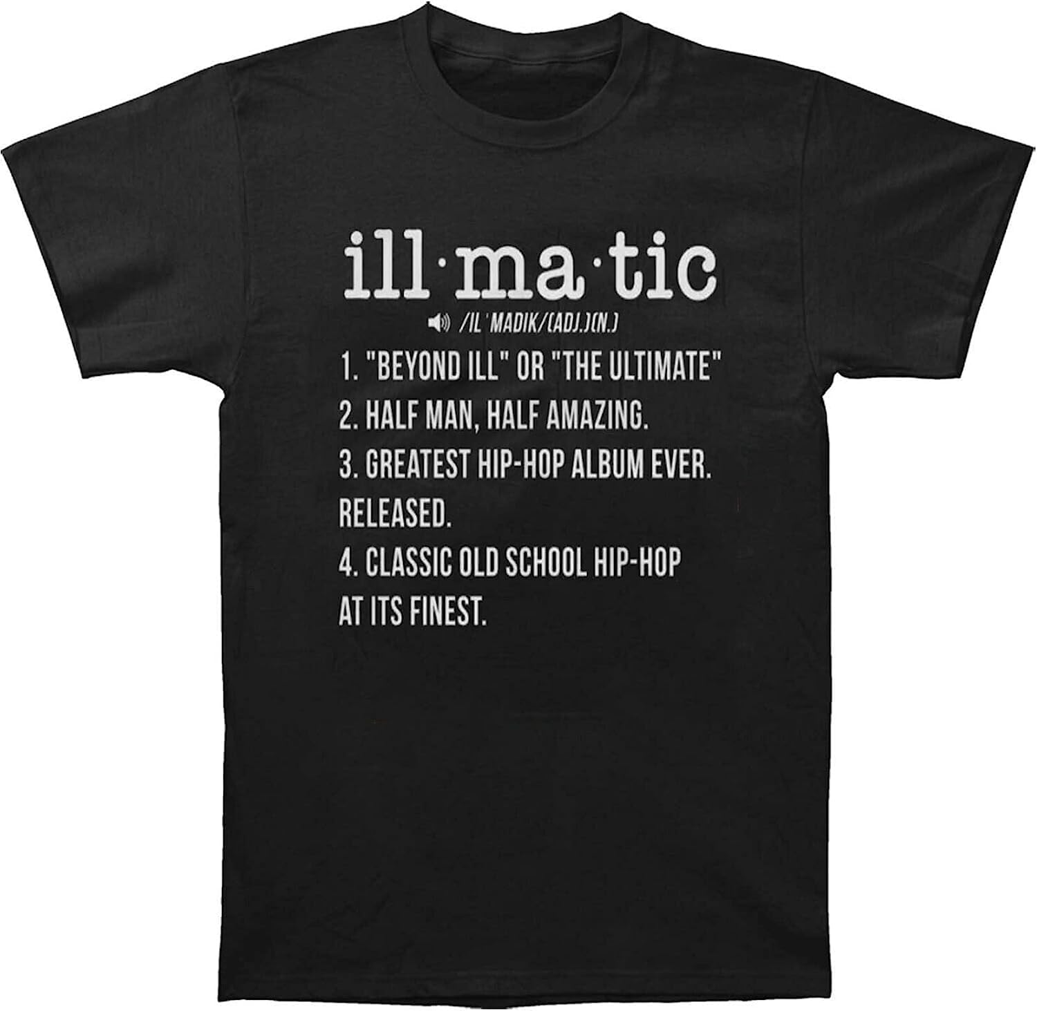 520CHENYONG Men's NAS Illmatic Album Songs T-Shirt Fashion Hip Hop Rap Short Sleeve T-Shirt Balck (XX-Large)
