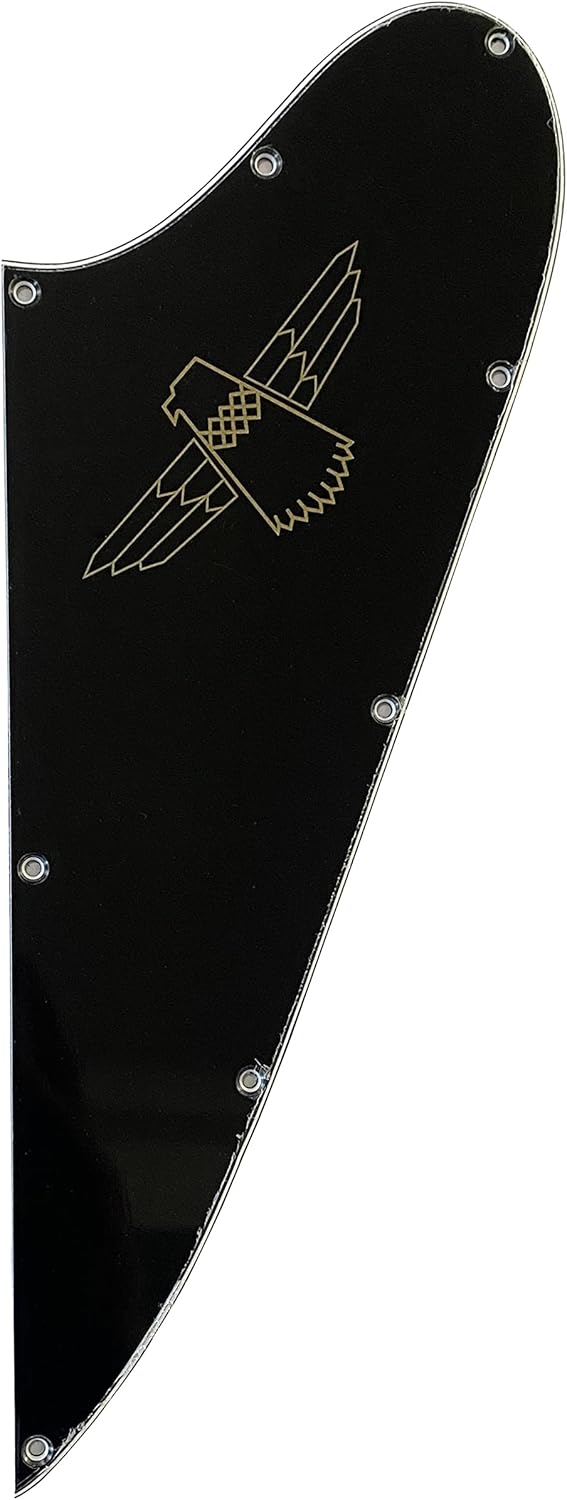 Fits Gi bson Thunderbird Firebird Blank Style Guitar Pickguard (3 Ply Black-1)