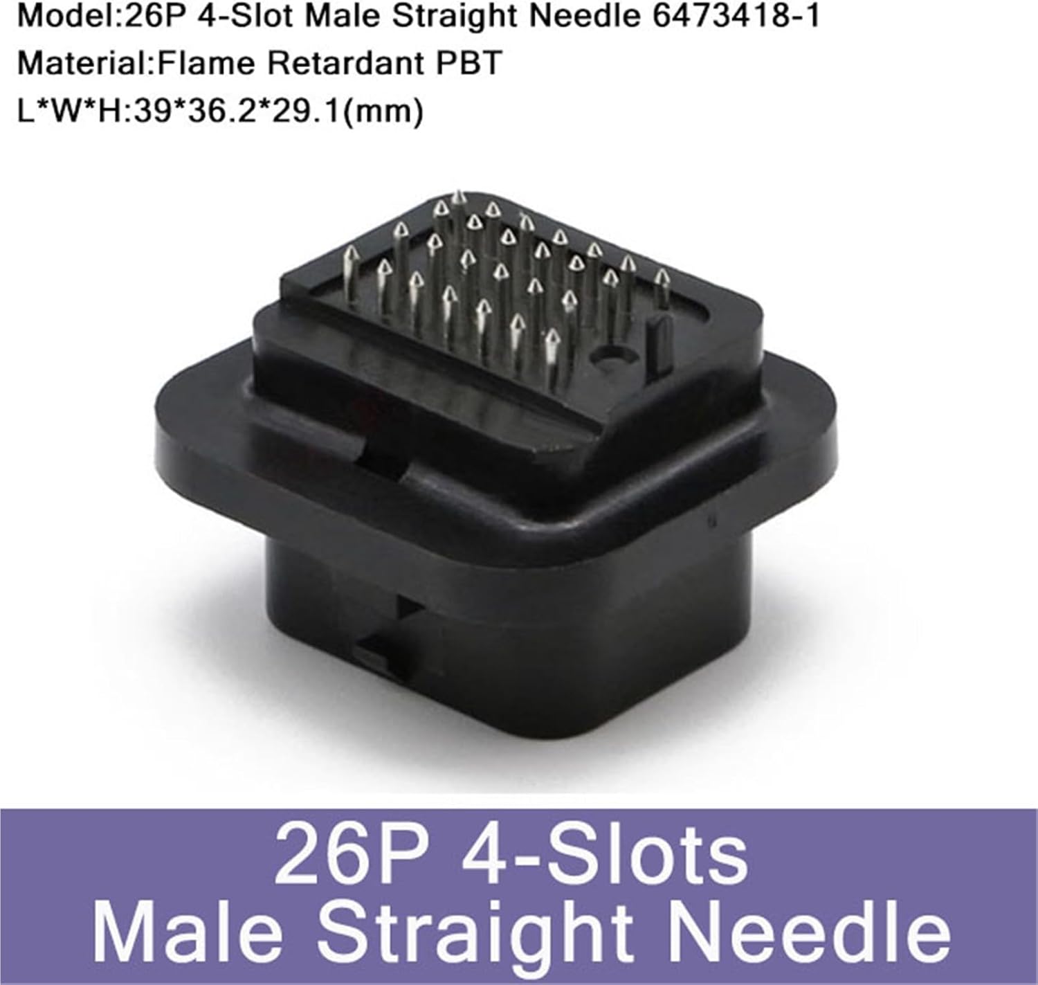 1PCS 26/34pin AMP Waterproof Automobile Connector PCB to Board ECU Plug Domestic Needle Bender 6437288-3 4-1437290-0(26P Straight -M 4c)