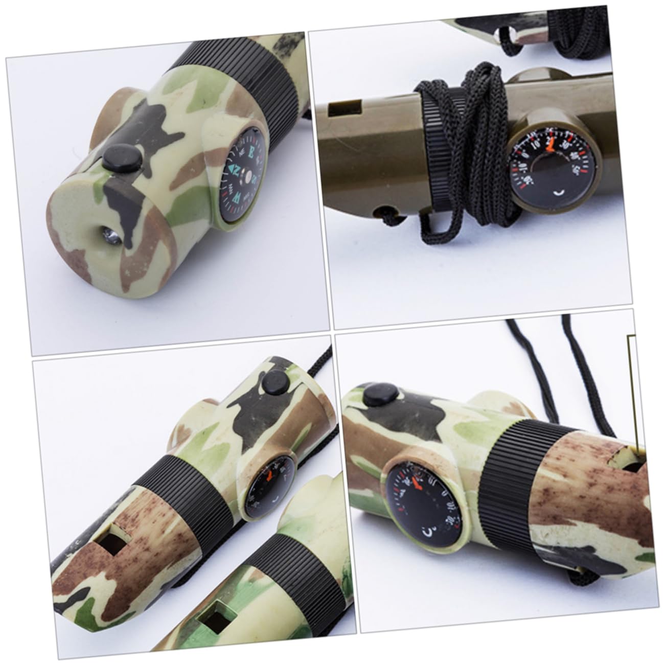 Sosoport Outdoor-überlebens Pfeife Pfeifen-Halskette Schiebepfeife Sicherheitspfeife Notfall Outdoor-multitools Notfall Pfeifen Notfall-überlebenspfeife Zelt Lichter Abs