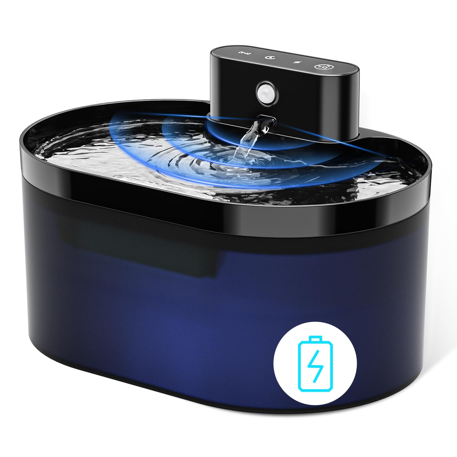 Diealles Shine Cat Fountain 2.2L Water Drinker with Motion Sensor, 4200mAh Without Cable