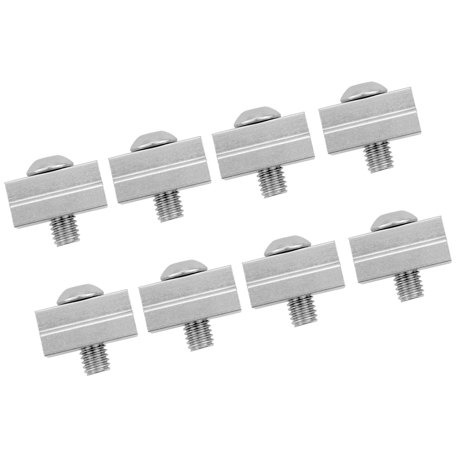 MACHSWON 8Pcs T Slot Nuts Compatible with Toyota Tunda Tacoma Pickup Truck Bed Deck Rails Cleats Rack Rail Silver - Image 2