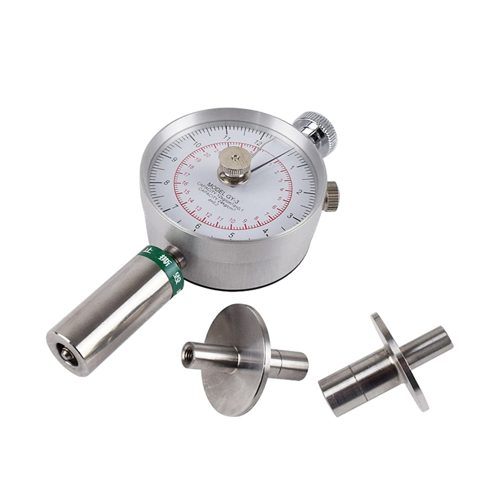 Refractómetro Brix, refractómetro medidor Brix, Probador de dureza de fruta de puntero portátil, penetrómetro de la fruta for esclerómetro de frutas para medir el contenido de azúcar(GY-2)