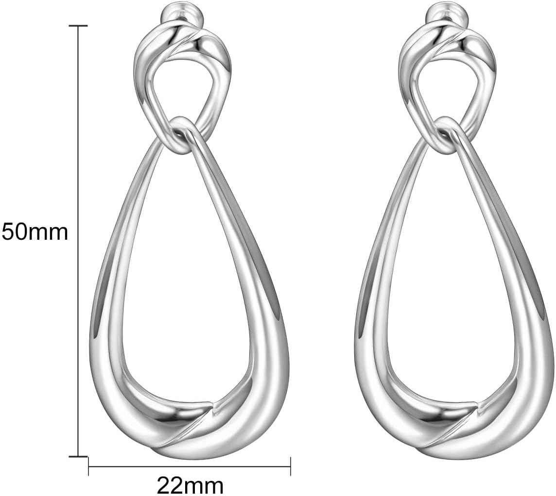 Dangle Earrings Hypoallergenic 18k Gold/PlatinumPlated Earrings Fashion Jewelry for Women(Pearl、Red Heart、Butterfly) - Image 2