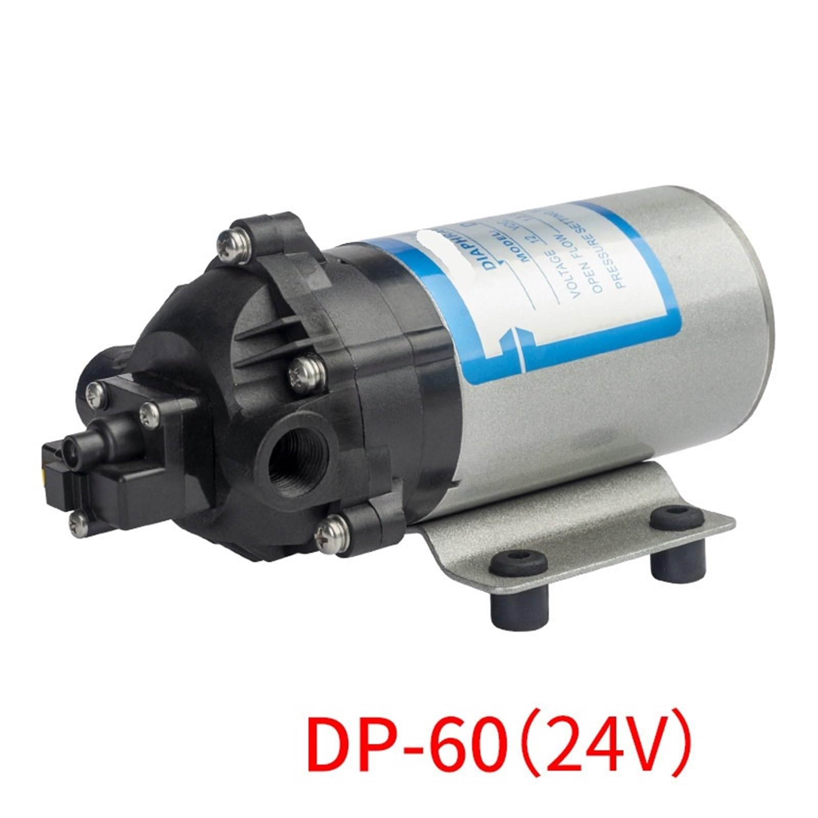 Mini bomba de diafragma de alta presión DP-60, 12 V/24 V, bomba de pulverización de agua for barredora, bomba eléctrica de CC(DP-60A-12V)