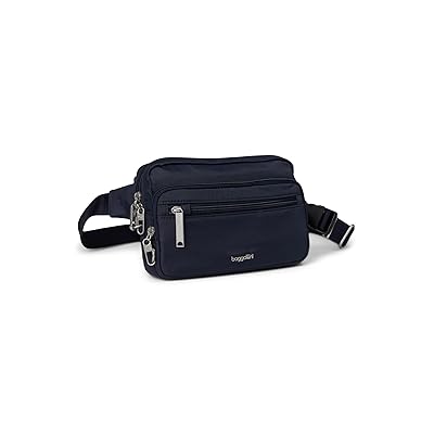 Baggallini Securtex Anti theft Belt Bag Handbags French Navy, Nylon