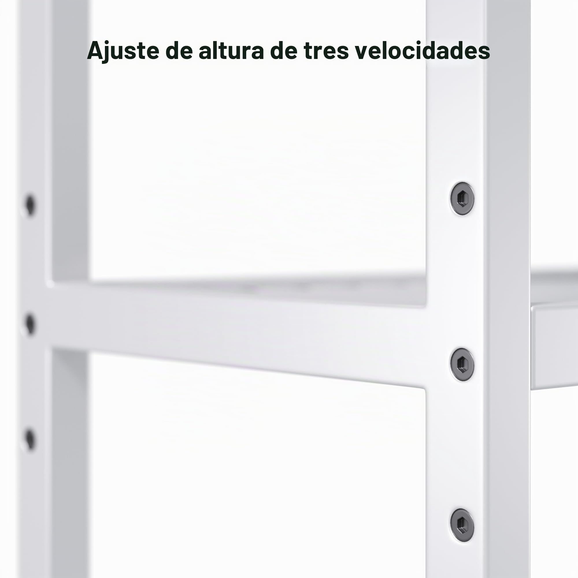 Estante para Inodoro, Estante de Baño de 3 Niveles, Estante de Almacenamiento para Baño, Estante para Lavadora, Estantes Ajustables, 26x63x170 cm (Blanco)