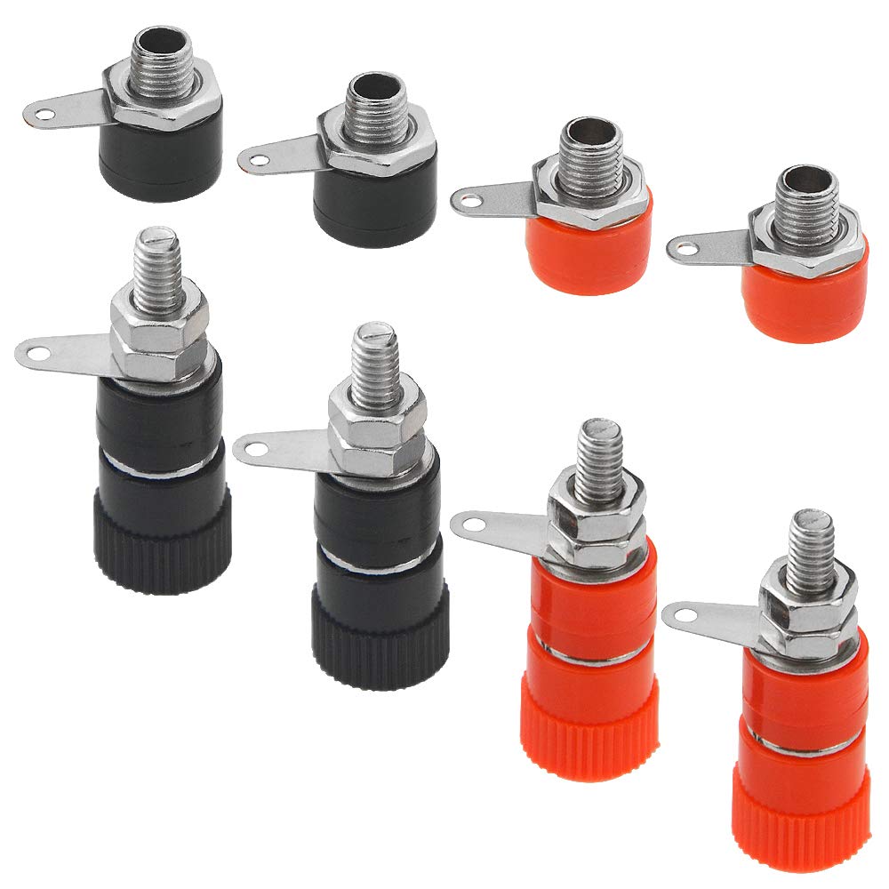 2 Fiches Banane 4mm Noir - Connexion 1:3 - Ouvertes Pour Photo Mais Jamais Utilisées