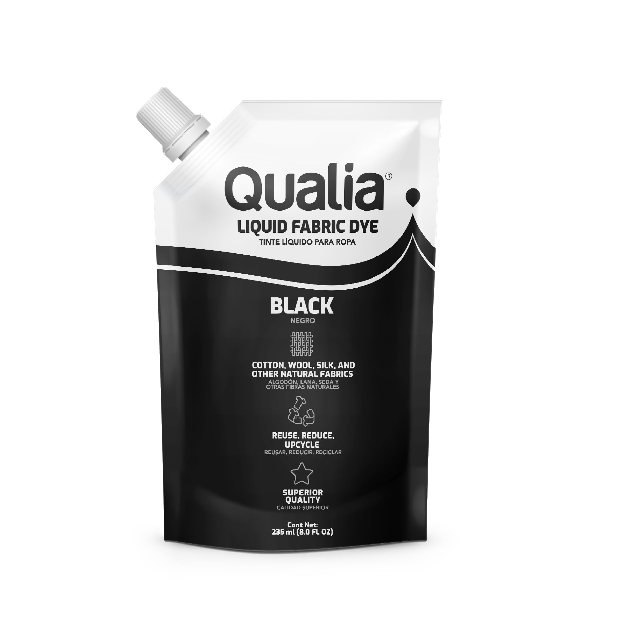 Qualia Fabric Dye for Natural Fibers 235 ml Black