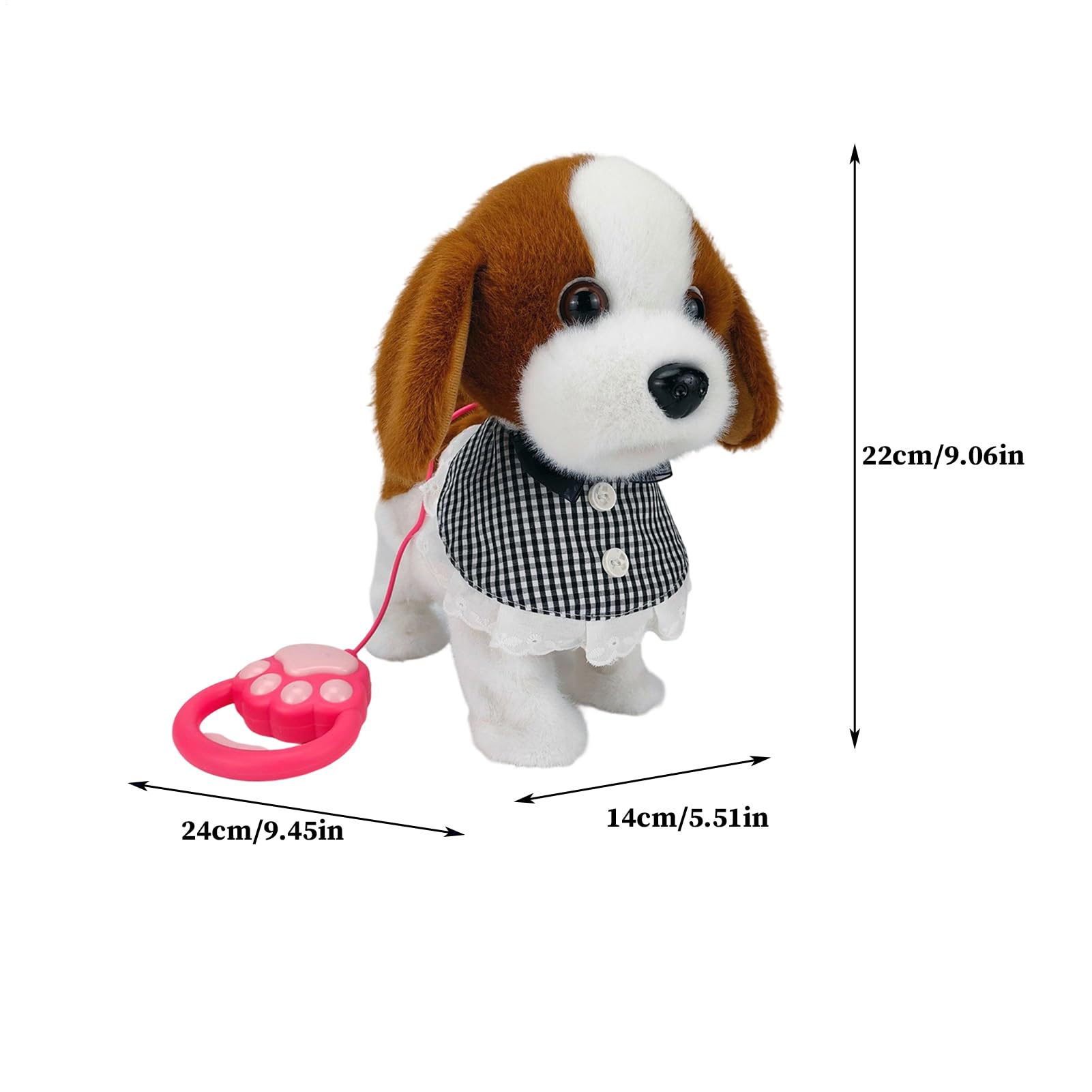 Mascota Robótica Animales De Peluche Perro | Juguetes de Peluche Robóticos que Hablan Regalo Infantil Cumpleaños Casa Dormitorio Salón Jardín Interiores