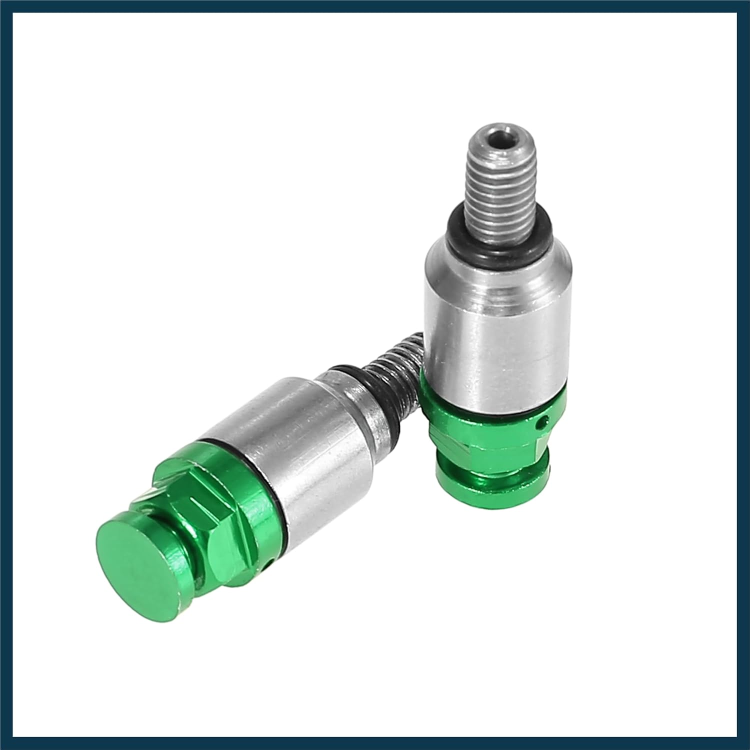 2pcs M5x0.8 Motorcycle Screw Fork Air Bleeder Valve for Honda for Yamaha for Suzuki for Kawasaki Green Automotive Parts