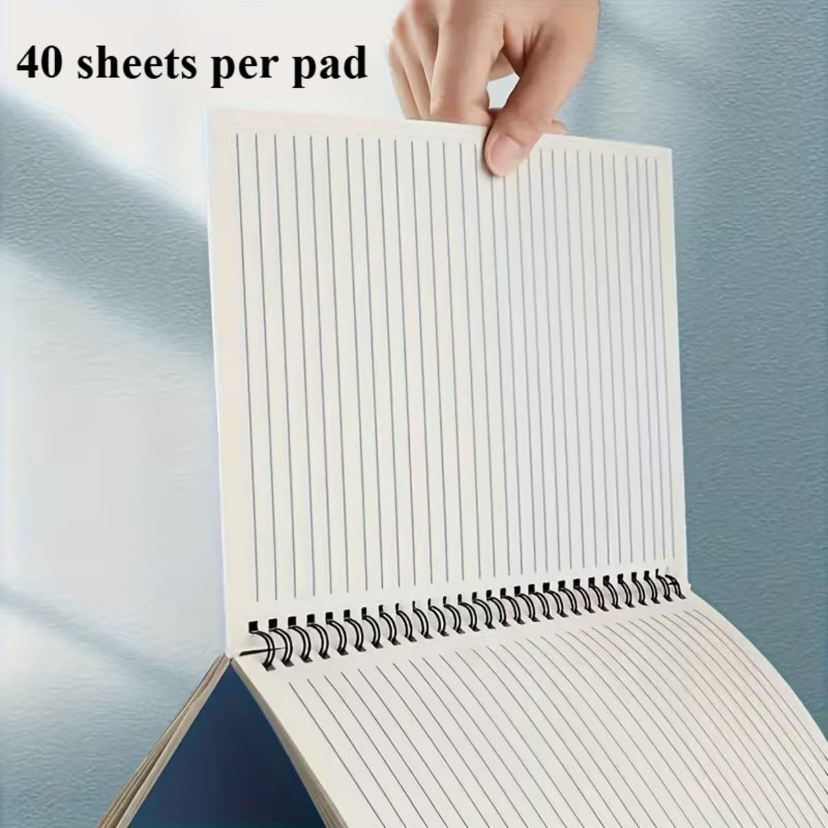 set of 4 gradient blue a5 spiral notebooks - ideal for everyday office tasks - suitable for students and professionals - note-taking and organizing - excellent gift for back to school image 4