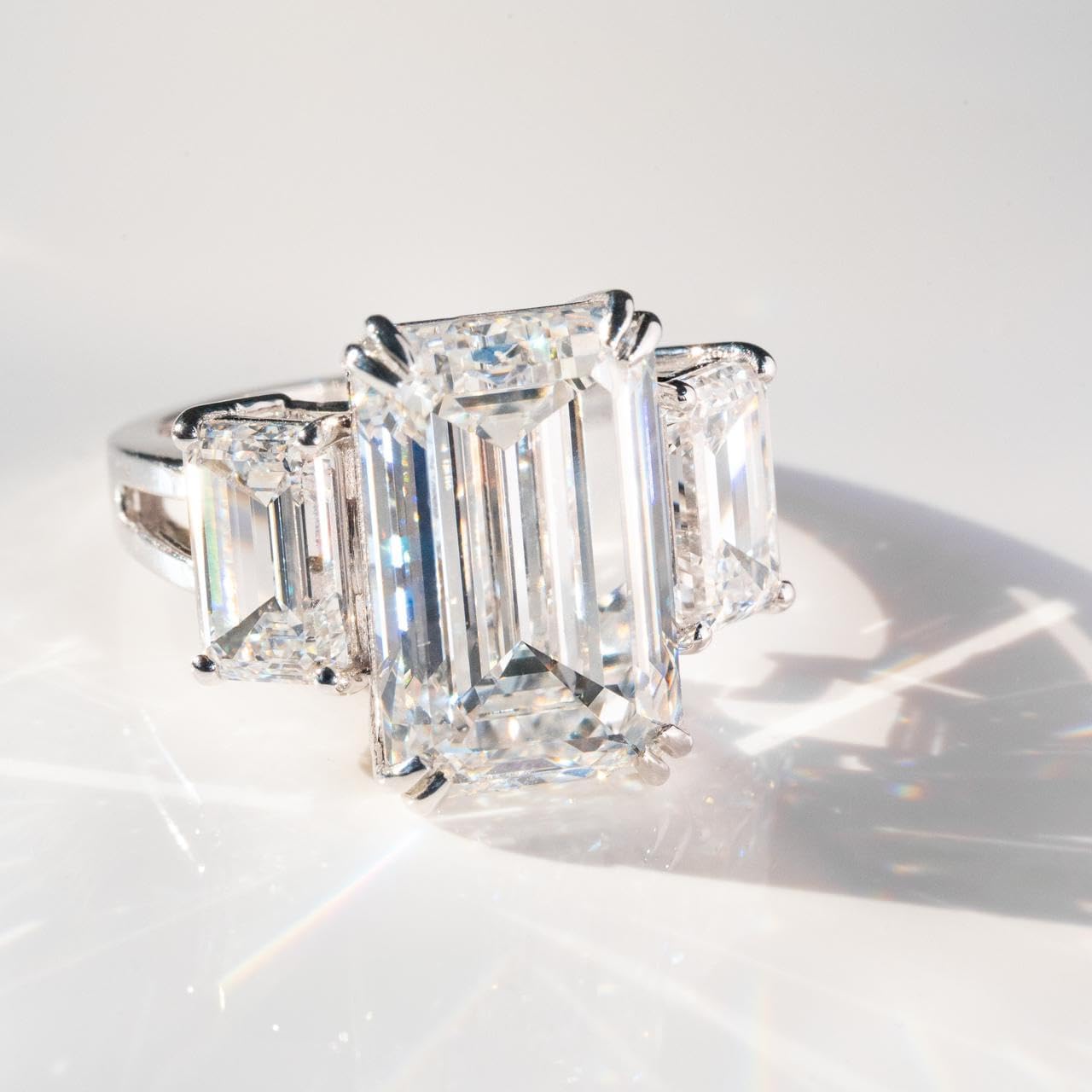 2 ct Natural Emerald Cut Diamond certified GGL D grade MMT1 Loose Gemstone for Jewellery Making - 6x6x4 MM