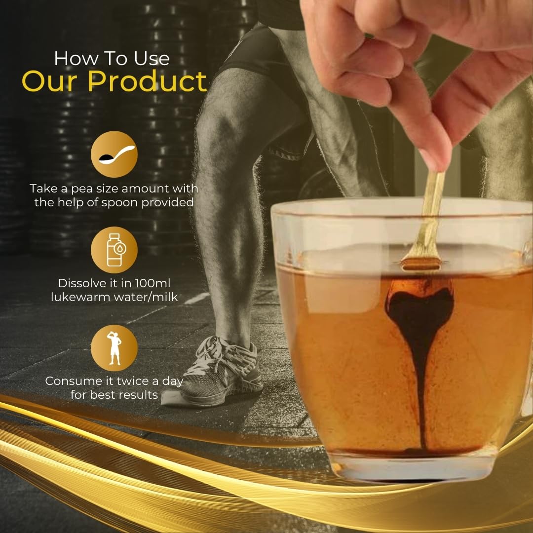 ORGBLENDZ Shilajit Gold Resin 30g | Contains 24 Carat Gold | Pure & Original | Helps Better Physical Performance | 100% Ayurvedic & Natural Shilajeet | Lab Tested 1
