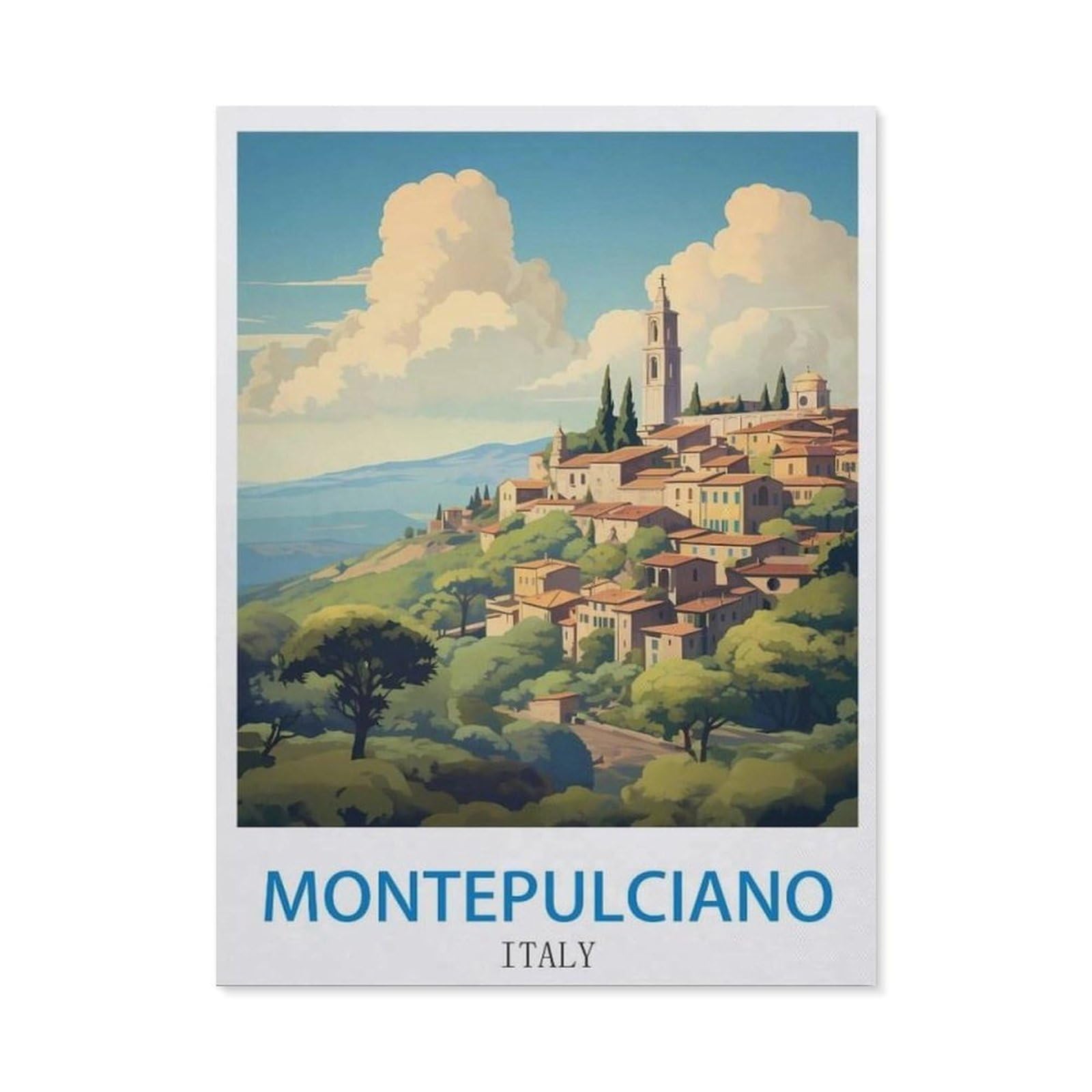 BEAYODKP 5D Diamond Painting Set ，Montepulciano Italy