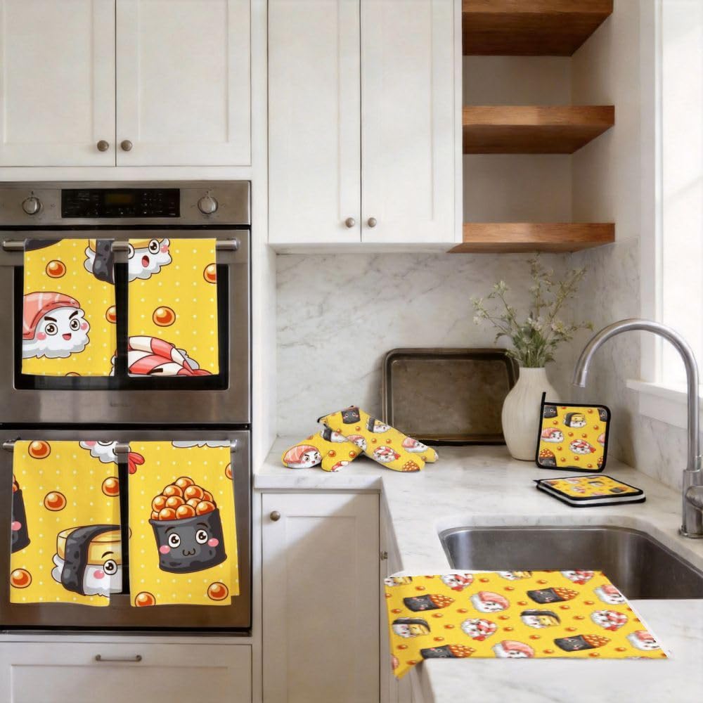 9PCS Carino Sushi 2 Cucina Decor e Accessori Set