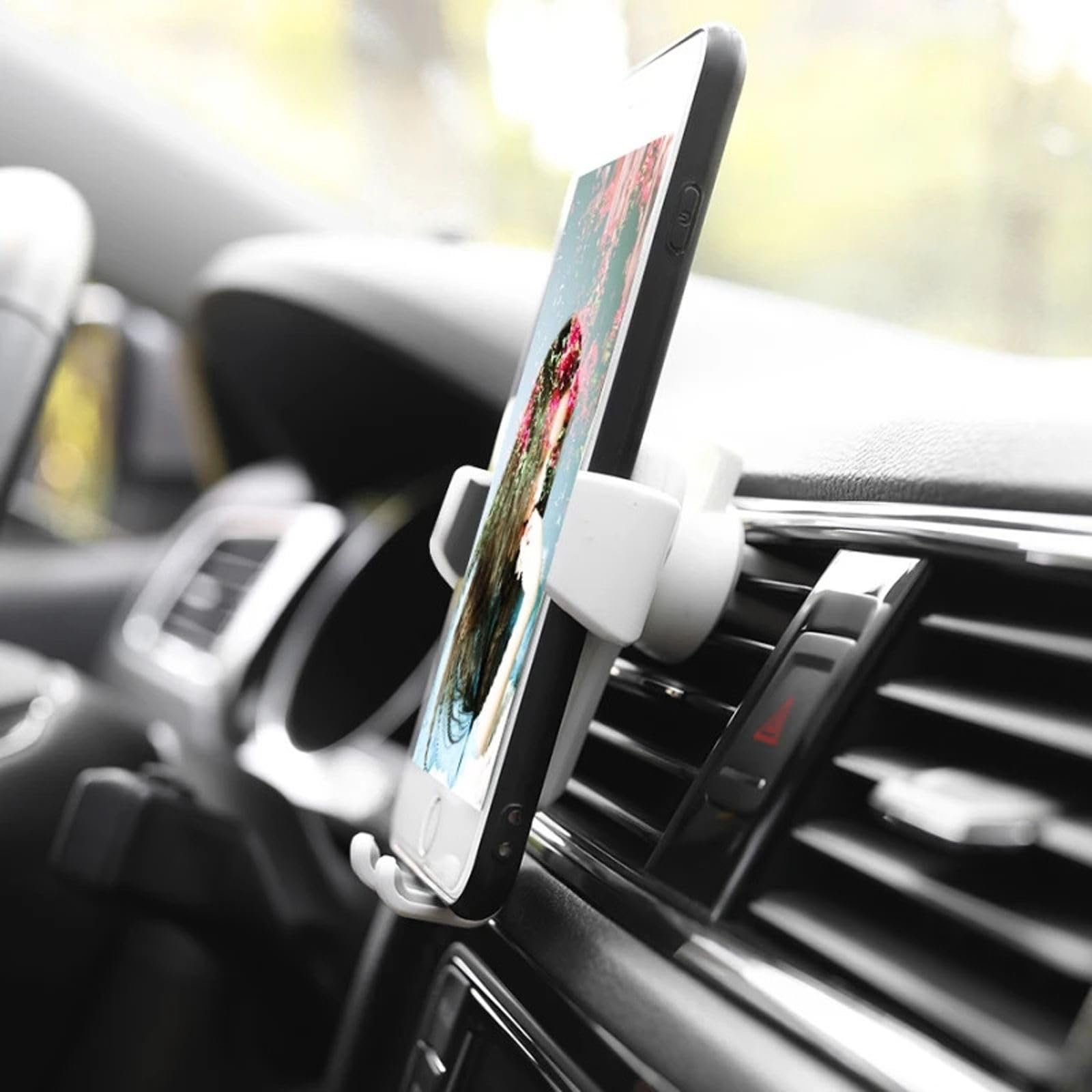 Gravity Car Holder Air Vent Clip Mount Mobile Cell Stand Smartphone, Adatto per iPhone Huawei Xiaomi Samsung
