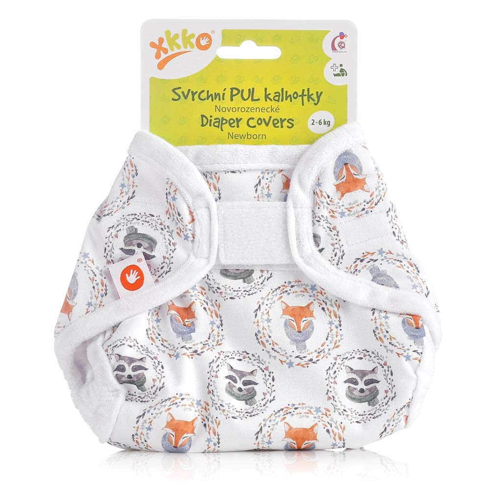 Copripantaloni (PUL) – Newborn (2 – 4 kg) – volpi e orsi lavatori