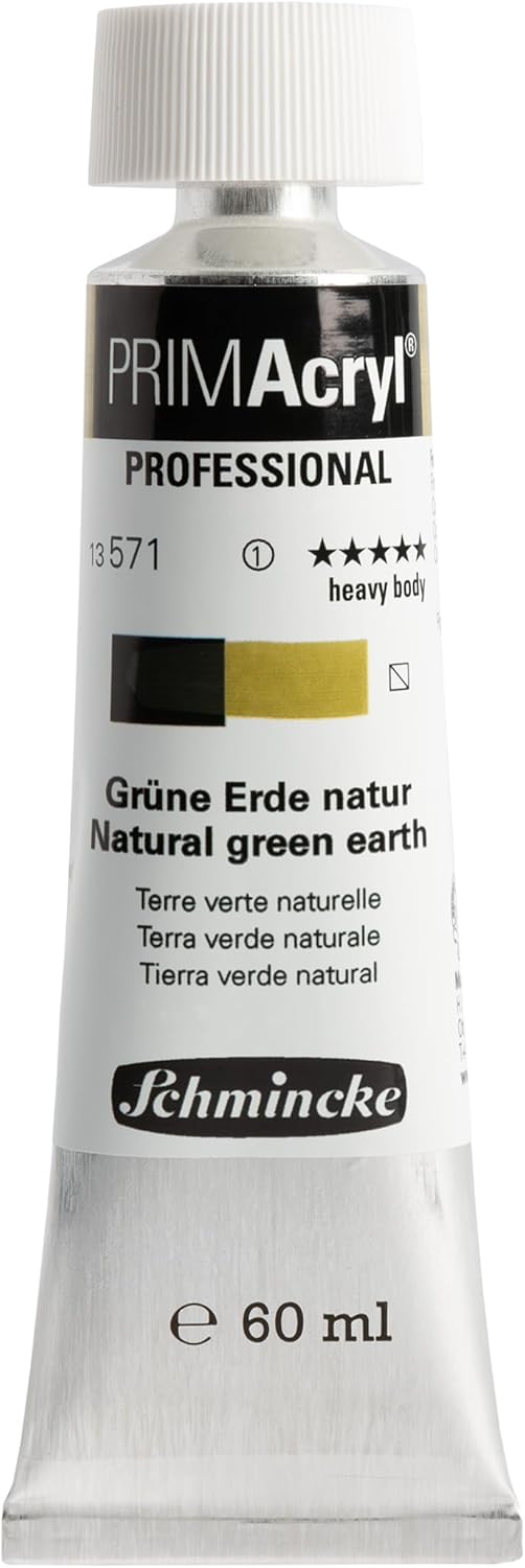 Schmincke : Primacryl Acrylic Paint : 60ml : Natural Green Earth
