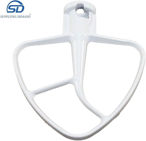 Miniatura 4 de Supplying Demand K45B W10672617 - Accesorio de batidor de cabeza plana recubierta para mezclador de soporte de 4-12 y 5 cuartos de galón, modelo