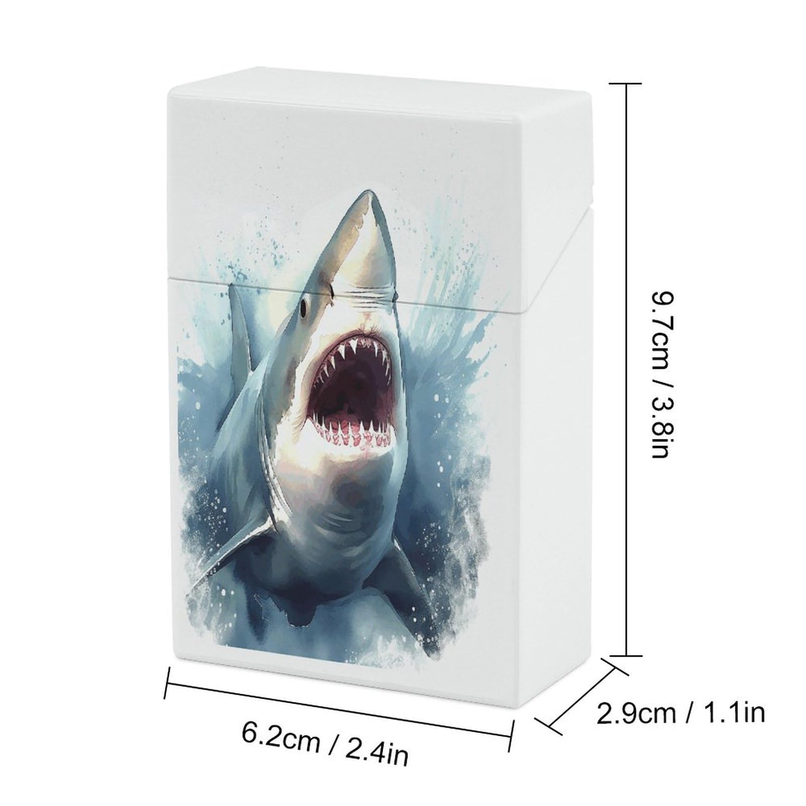 cigarette shark Amazon.com: Plastic Cigarette Case, Shark in The Sea Print Stylish Cigarette  Holder for Men and Women Portable Cigarette Case : Health & Household