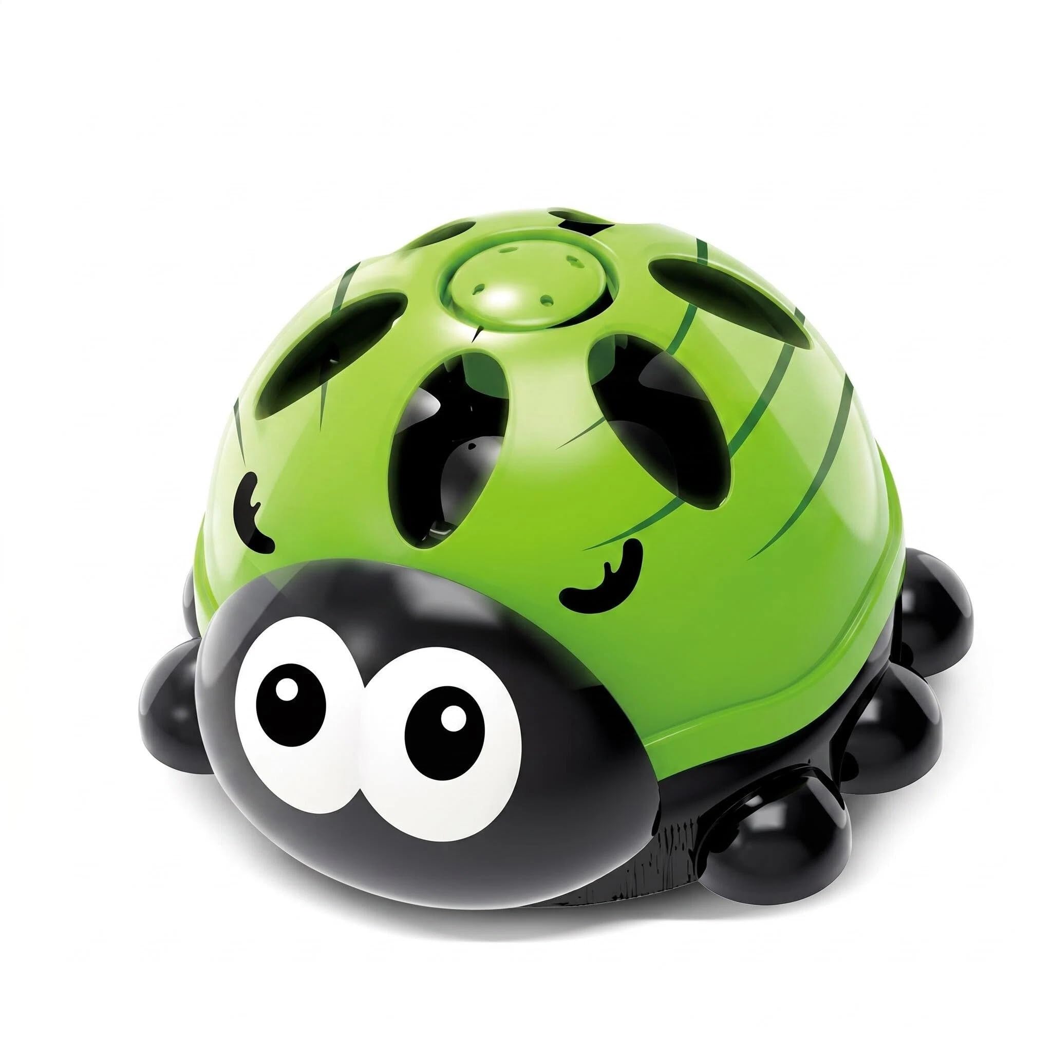 Mtbricey Kids Water Sprinkler Ladybug Spinning Sprinkler Toy (Green)
