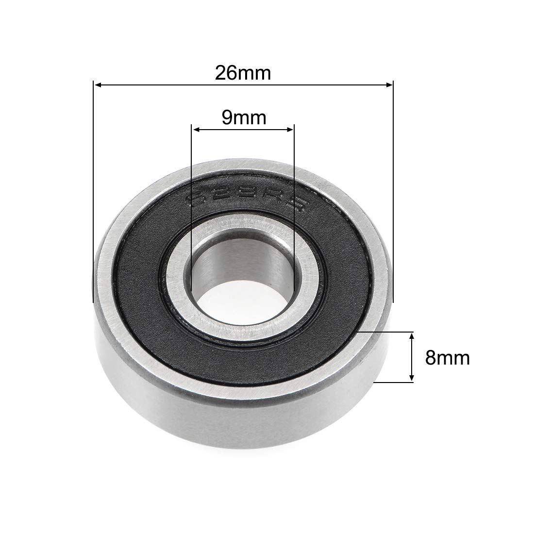 Cuscinetto a sfere assiale a gola profonda 51100 B.9mm OD 24mm ID 10mm