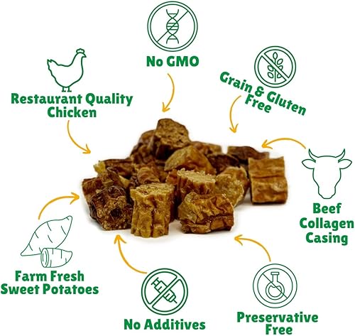 Miniatura 9 de Lucky Premium - Golosinas de entrenamiento de pollo y manzana, golosinas pequeñas y crujientes para recompensas de entrenamiento, tamaño de mordida