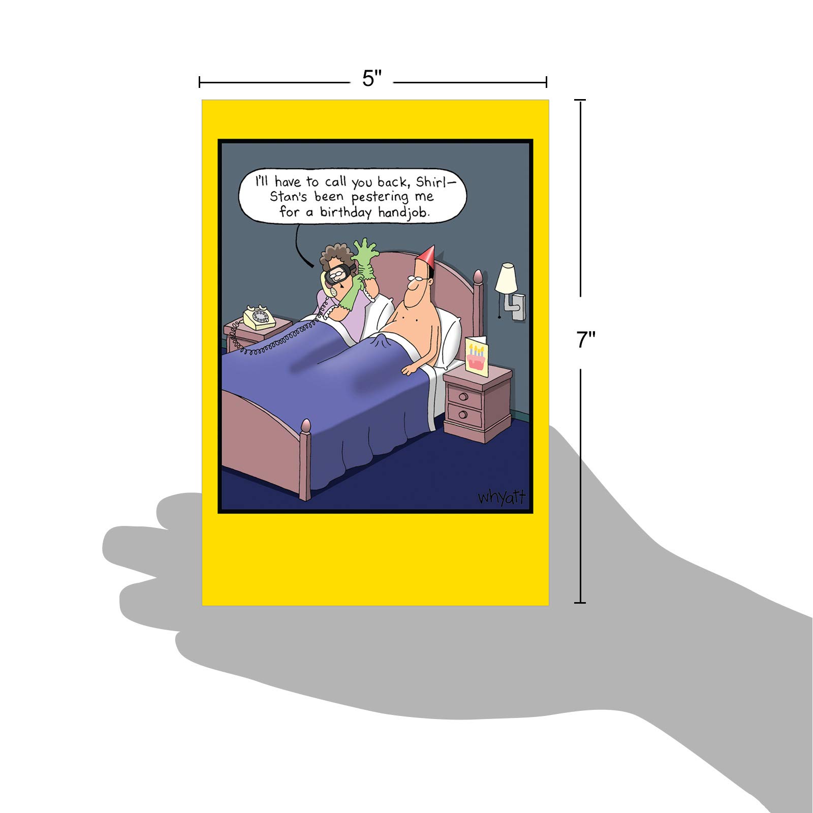 Birthday Hand job Funny Birthday Card with Envelope 5374 : Amazon.ca:  Office Products