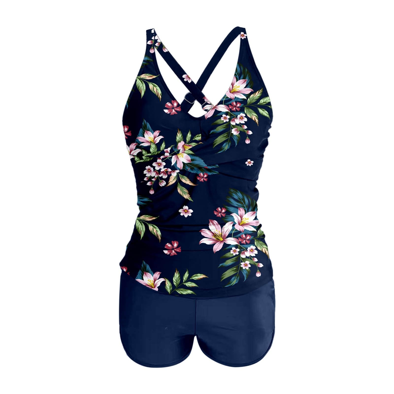 Set Tankini Due Pezzi con Gonna, Moda Spiaggia, Completo Elegante e Pratico.
