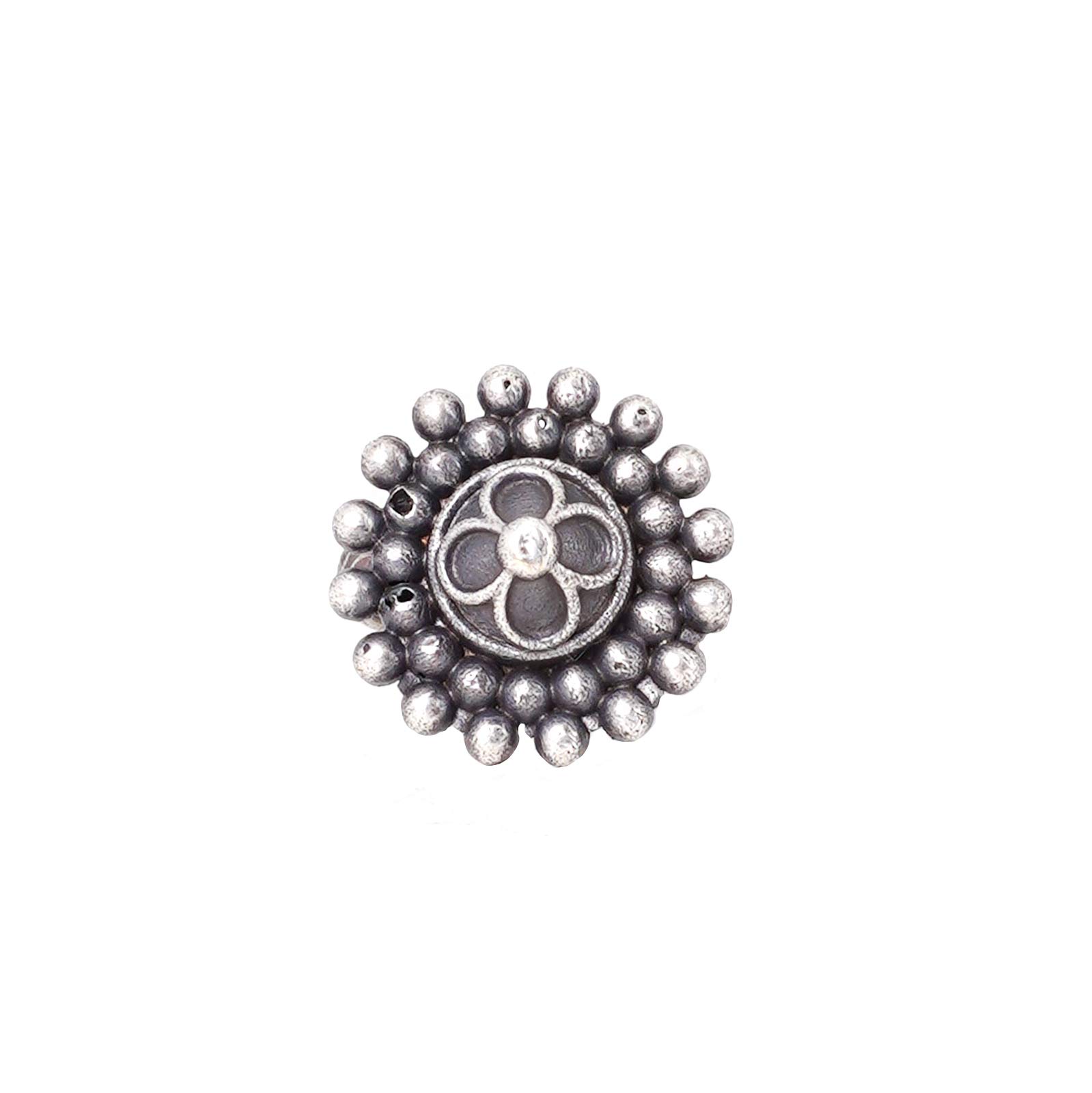 Nira Antique Silver Polish Ring For Women-image-14