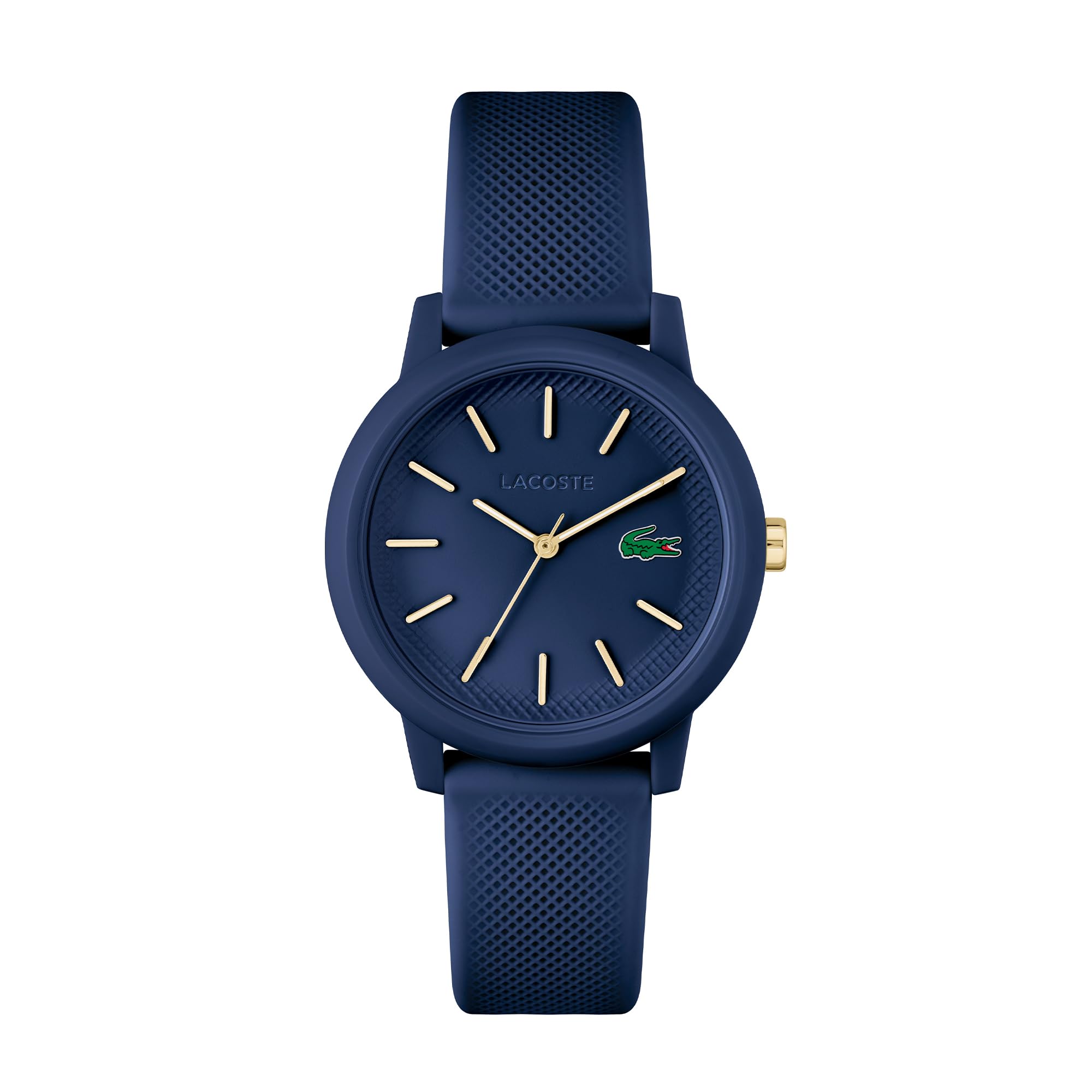 Lacoste Orologio Analogico al Quarzo da Donna Collezione LACOSTE.12.12 con Cinturino in Silicone Blu Navy - 2001271