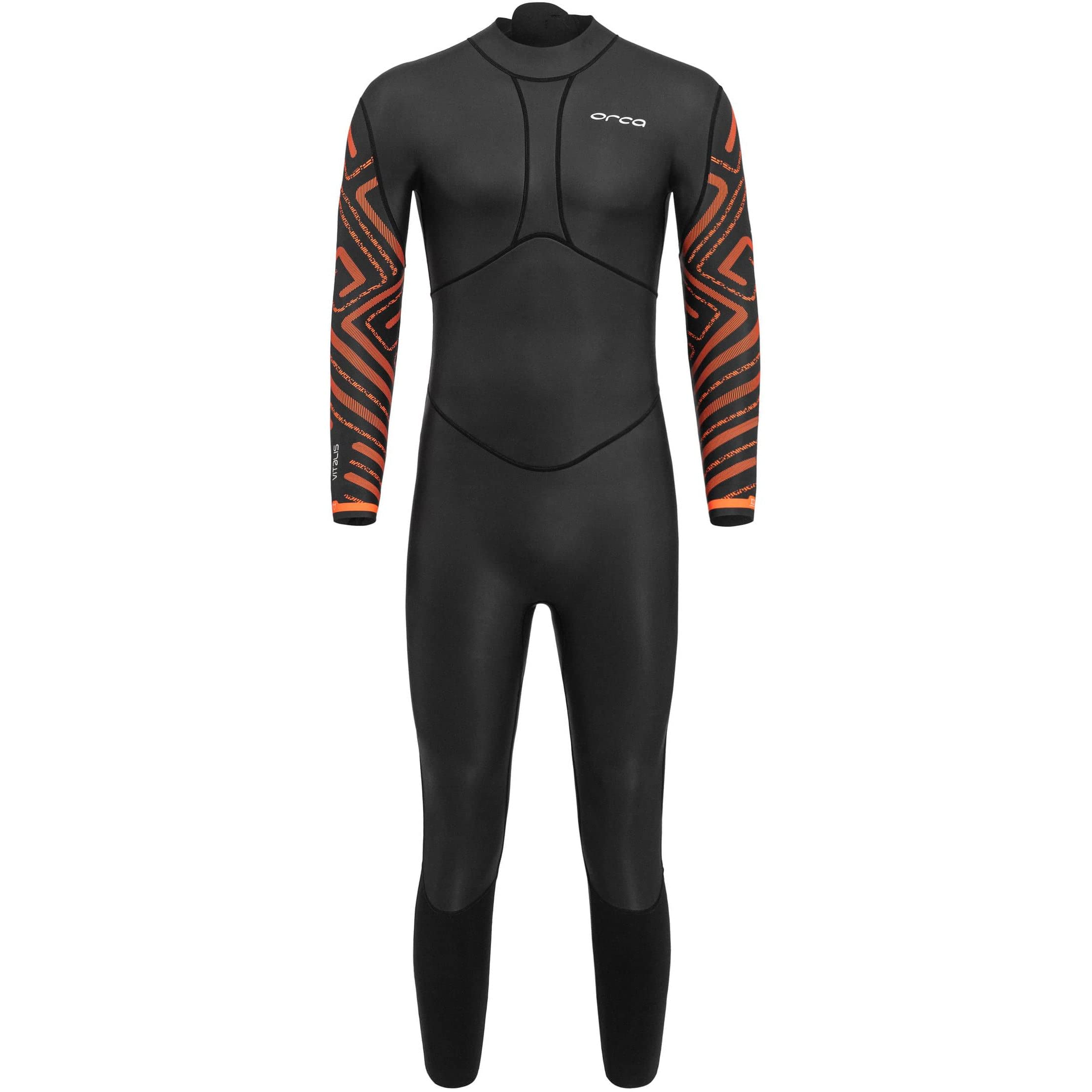 ORCA Mens Vitalis Breast Stroke Openwater Back Zip Wetsuit - Black Mens Size - 5