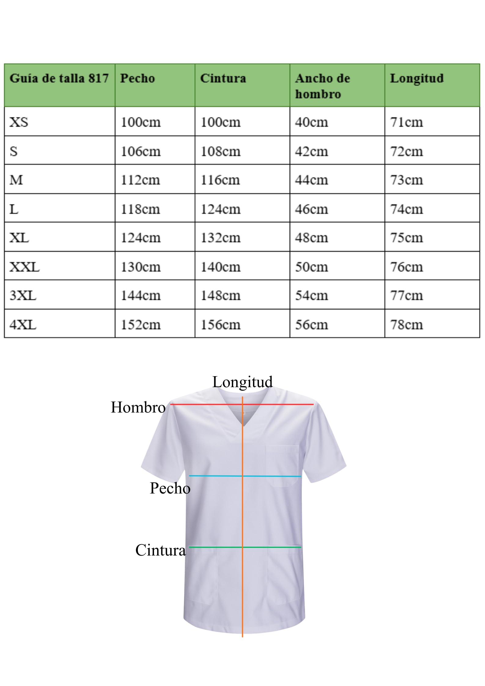 Victory Uniforme Sanitario Unisex Pijama Médico Conjunto Ropa Trabajo Enfermera Limpieza Estética Casaca Y Pantalón Cintura Bolsillos Lavable Comodo Auxiliar De Enfermería - Serie 817&8312