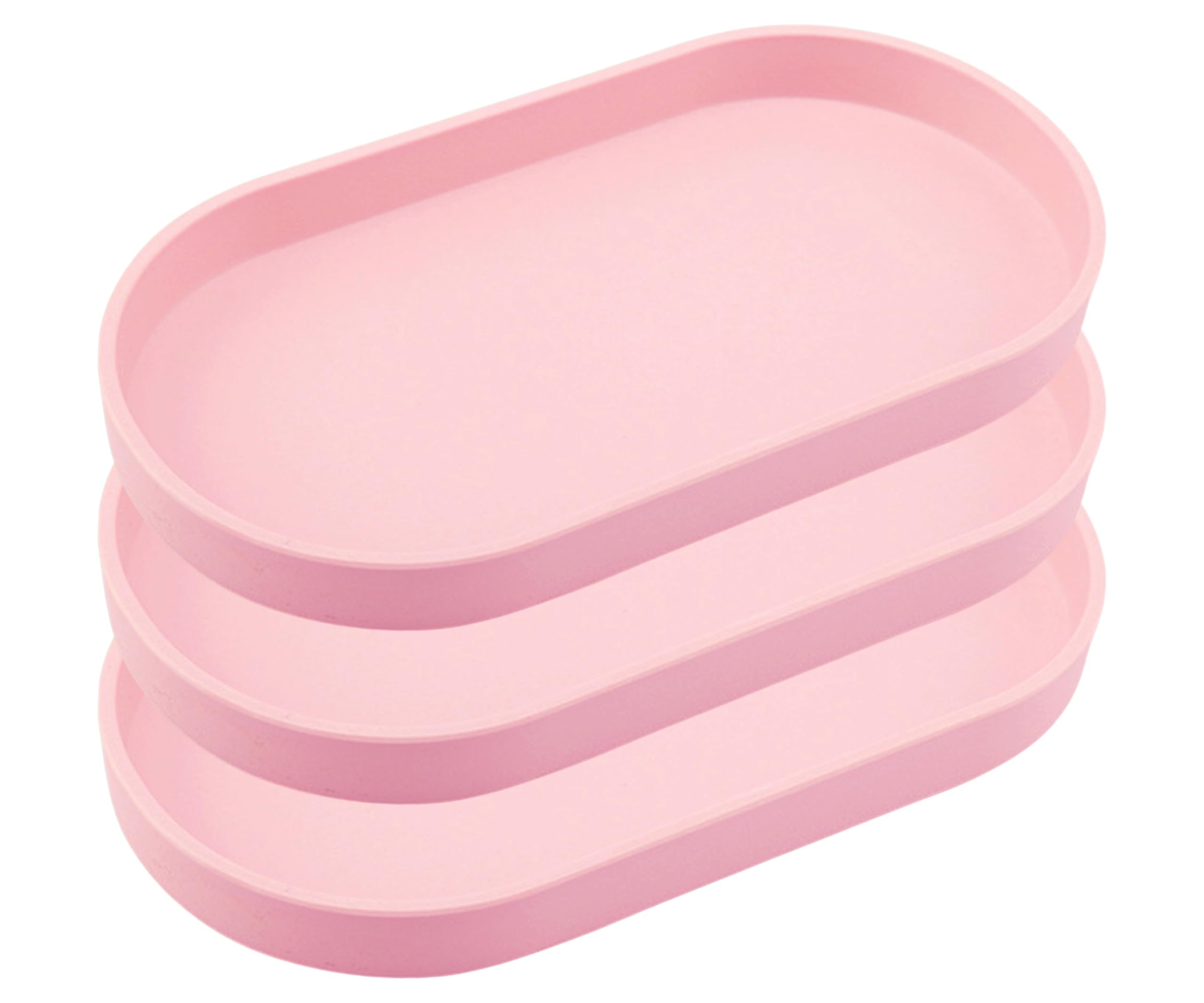 Muiltvoe Green Small Tray (10 inch), Oval Tray for Kitchen Counter, Bathtub Bathroom Vanity Items, Countertop Organizer, Coffee Accessory, Bar, Serving Seasoning, Salt and Pepper, Soap, Perfume.