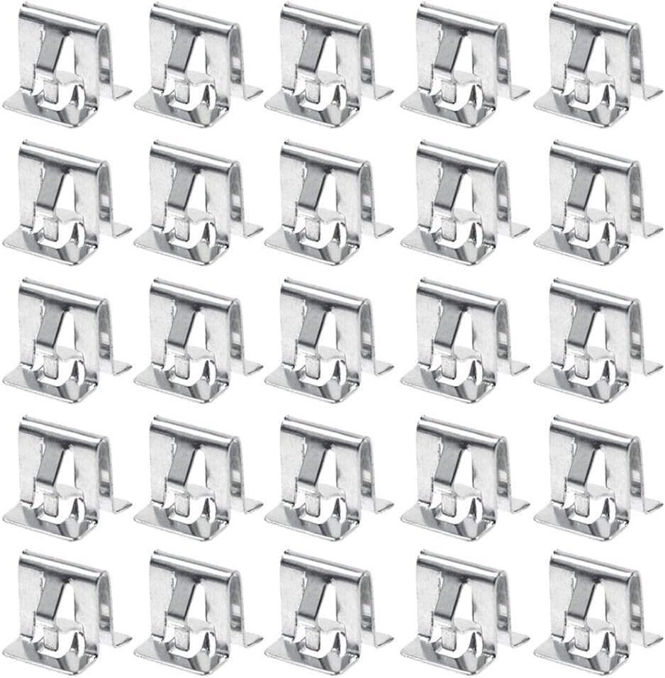 12pc Metal Fastener Clips For GM Retainer Moulding Trim Windshield Garnish