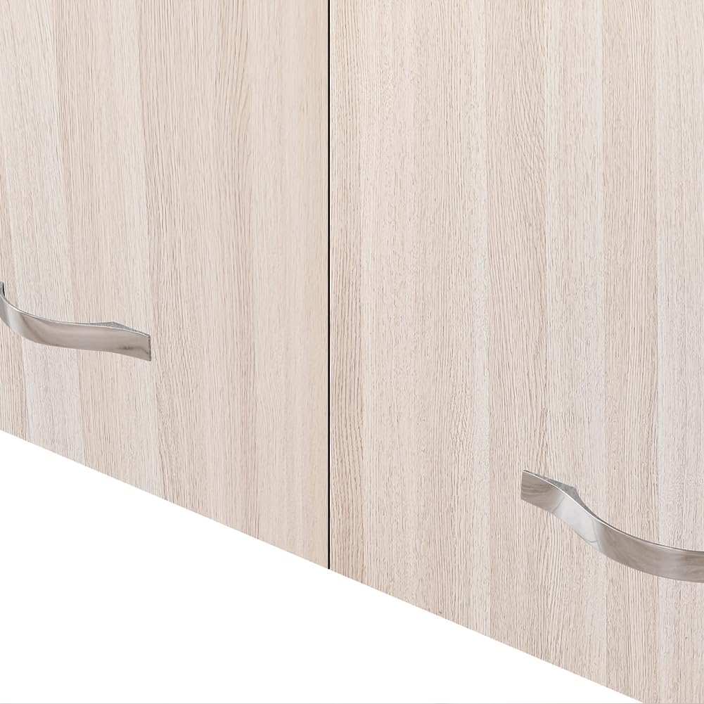 Shally Dogan armario colgante de cocina de pared, suspendido de madera con dos puertas, 1 estante y 2 compartimentos, espacioso y resistente, dimensiones 80 x 32 x 72 cm